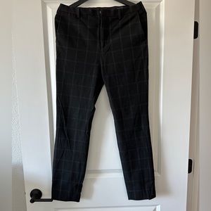 Zara Black Plaid Pants